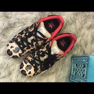 Adidas Cheetah Print Superstar Shelltoe Sneaker